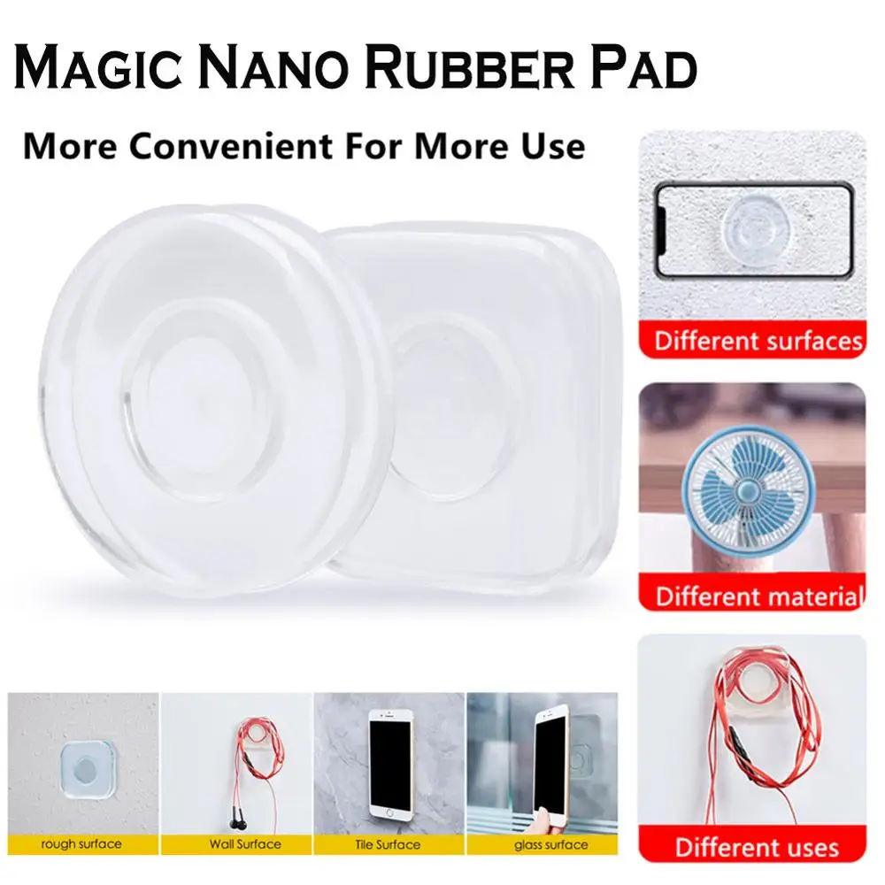 2pcs Universal Magic Flourish Lama Nano Rubber Pad Multi-Function Mobile Phone Holder For iPhone X Xs Max Fixate Gel Sticker | Мобильные