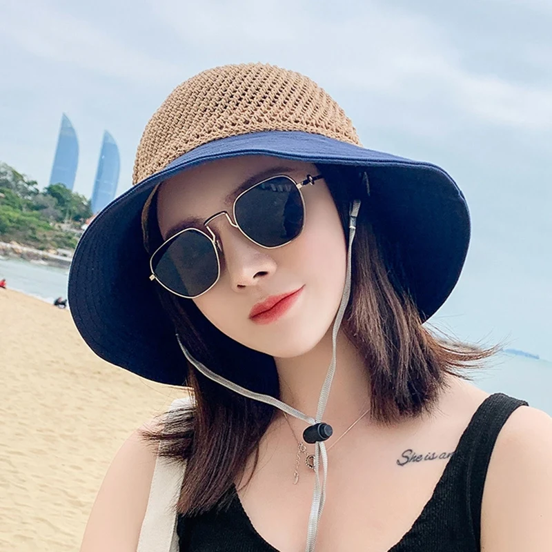 Summer Female Sun Hats Big Brim Classic Bowknot Foldable Fashion Straw Hat Casual Outdoor Beach Cap For Women UV Protected Hat
Summer Female Sun Hats Big Brim Classic Bowknot Foldable Fashion Straw Hat Casual Outdoor Beach Cap For Women UV Protected Hat