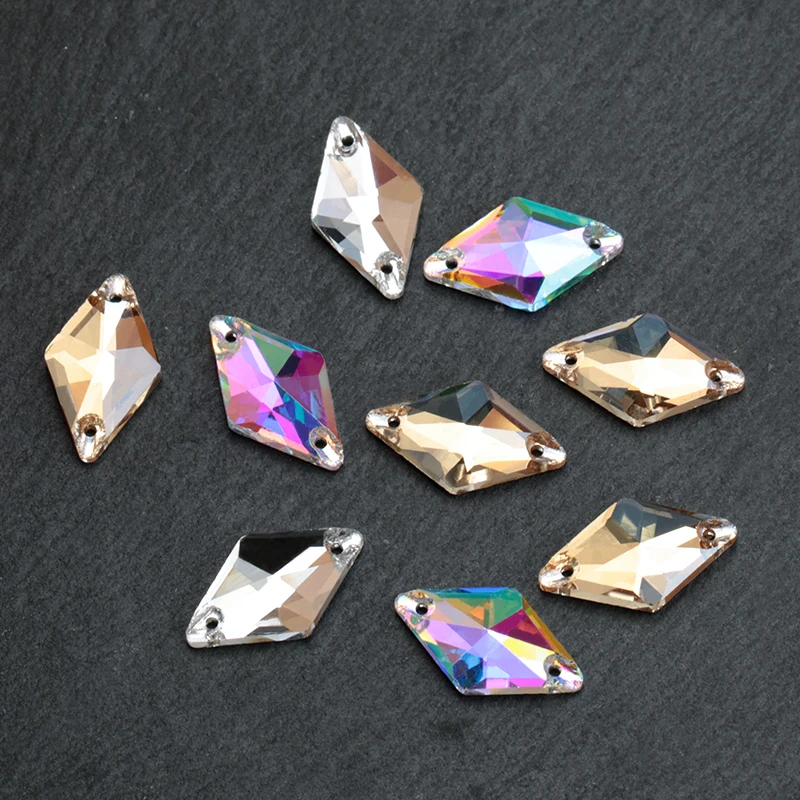 50pcs/bag Rhombus 11x19mm Sew On Rhinestone Glass Crystal Flatback Sewing Strass Wedding dress Clear/Crystal AB/Champagne
50pcs/bag Rhombus 11x19mm Sew On Rhinestone Glass Crystal Flatback Sewing Strass Wedding dress Clear/Crystal AB/Champagne