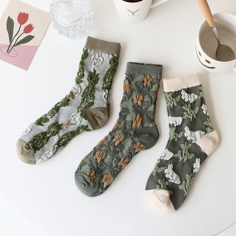 Autumn Winter New Tube Socks Creative Plant Printing Women's Socks Retro All-match Deodorant Combed Cotton Socks Casual Socks
Autumn Winter New Tube Socks Creative Plant Printing Women's Socks Retro All-match Deodorant Combed Cotton Socks Casual Socks