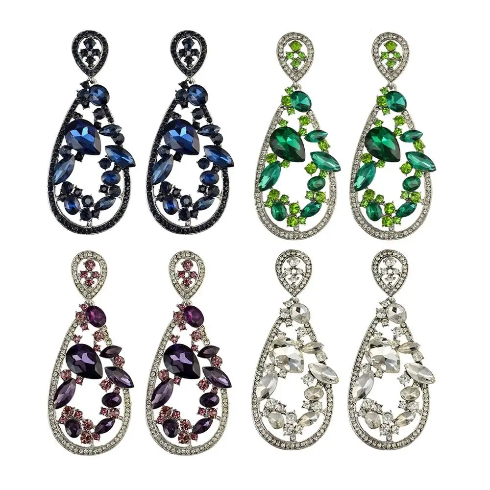 Women's Bohemian Boho Crystal Flower Wedding Bridal Chandelier Teardrop Bling Dangle Earrings Piercings Bijoux Jewelry.
Women's Bohemian Boho Crystal Flower Wedding Bridal Chandelier Teardrop Bling Dangle Earrings Piercings Bijoux Jewelry.