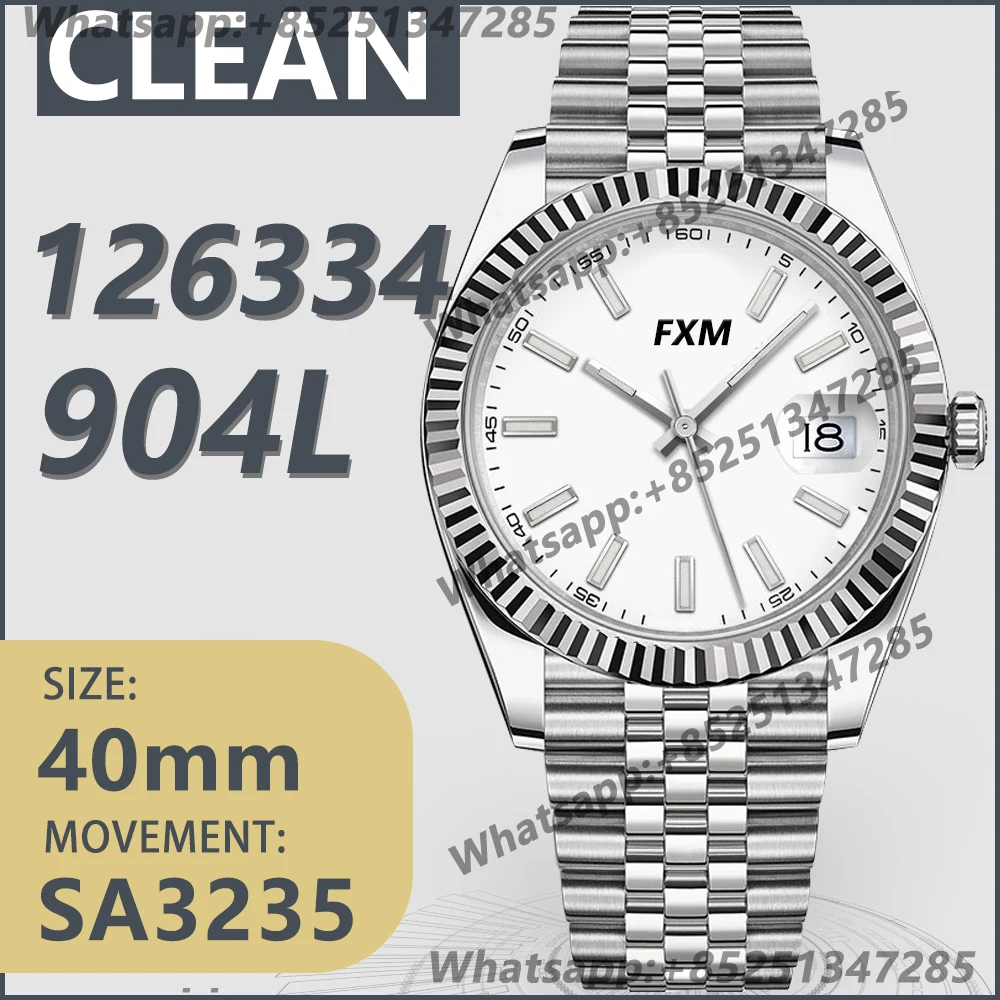 Men's Automatic Mechanical Luxury Watch 41mm 904L 126334 CLEAN 1:1 Best Edition VSF A3235 Movement AAA Watch Replica Super Clone
Men's Automatic Mechanical Luxury Watch 41mm 904L 126334 CLEAN 1:1 Best Edition VSF A3235 Movement AAA Watch Replica Super Clone