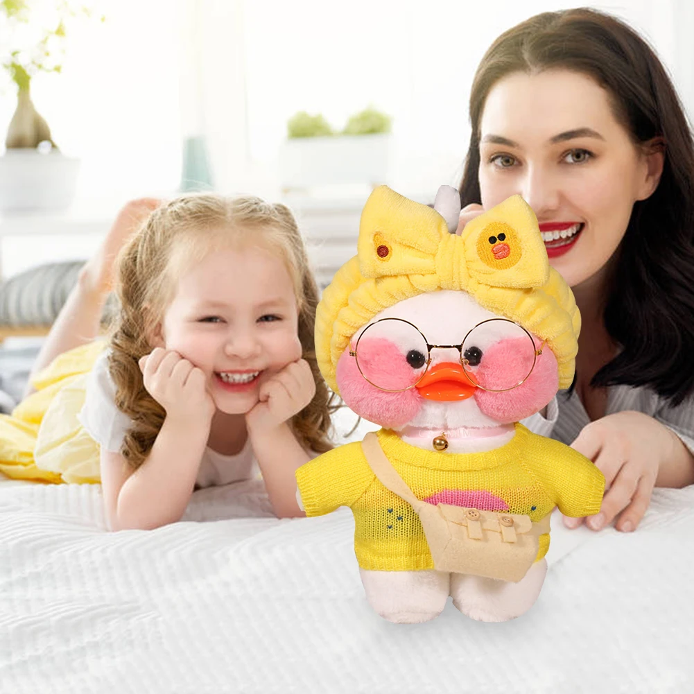 Cute Cafe Duck Toys Stuffed Plush Soft Kawaii Duck Doll Animal Pillow Birthday Christmas Gifts for Girls Children
Cute Cafe Duck Toys Stuffed Plush Soft Kawaii Duck Doll Animal Pillow Birthday Christmas Gifts for Girls Children