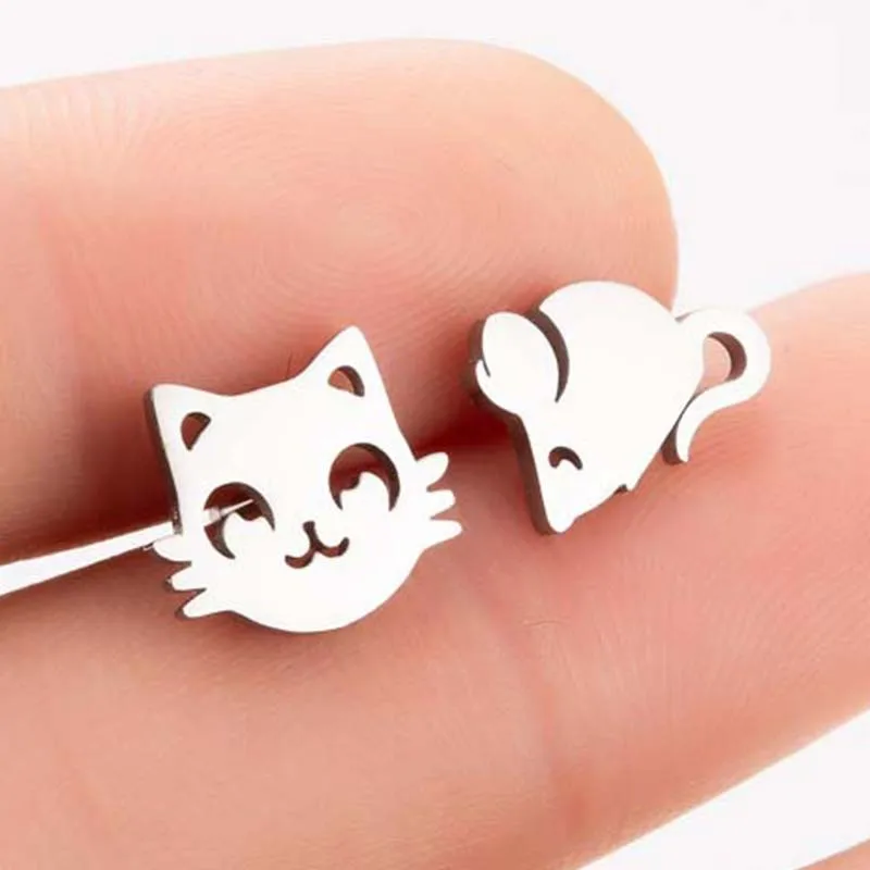 MEYRROYU 316L Stainless Steel New Simple Cartoon Stud Earrings For Women Earrings 2021 Trendy Party Fashion Gift Jewelry Brincos
MEYRROYU 316L Stainless Steel New Simple Cartoon Stud Earrings For Women Earrings 2021 Trendy Party Fashion Gift Jewelry Brincos