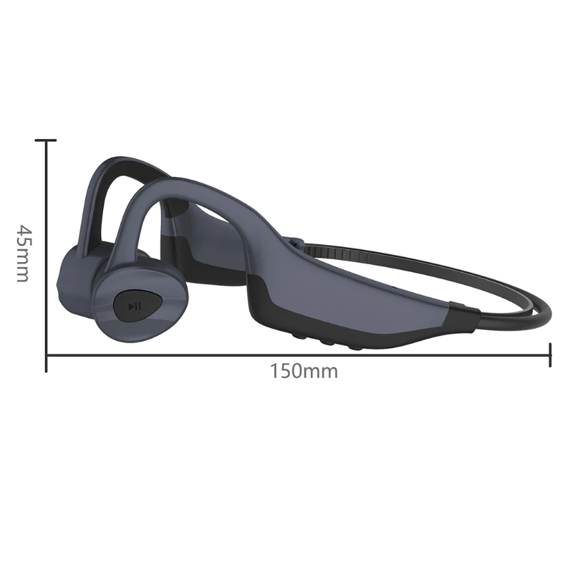 Bone Conduction Headphone IP68 Waterproof Swimming Diving Earphone With Micphone Built-in Storage 16GB MP3 Player
Bone Conduction Headphone IP68 Waterproof Swimming Diving Earphone With Micphone Built-in Storage 16GB MP3 Player