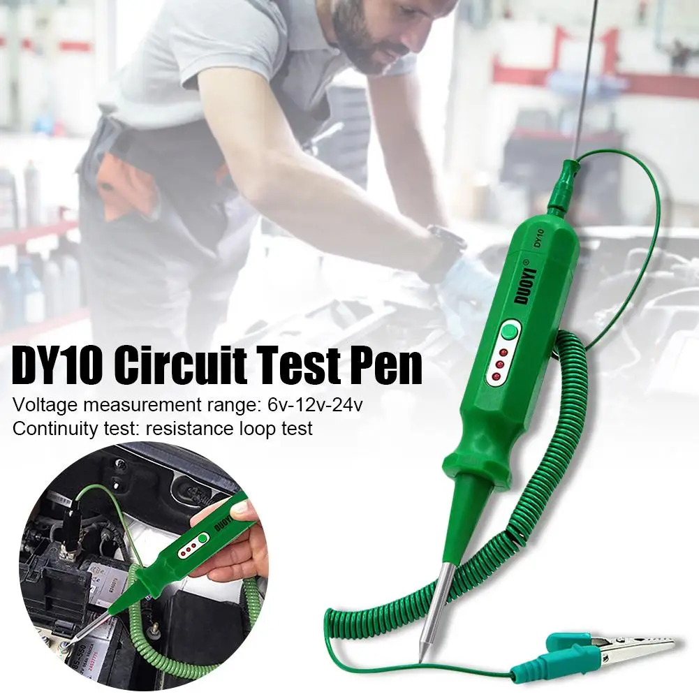 DY10 Auto Circuit Tester Multifunctional Lamp Voltage Gauge Testing Pencil 6V-24V
DY10 Auto Circuit Tester Multifunctional Lamp Voltage Gauge Testing Pencil 6V-24V