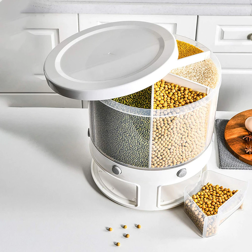 22 Lbs Rice Dispenser Rotating Grain Storage Container Large Sealed Grain Container with Lid Moisture Proof Dispenser Bucket
22 Lbs Rice Dispenser Rotating Grain Storage Container Large Sealed Grain Container with Lid Moisture Proof Dispenser Bucket