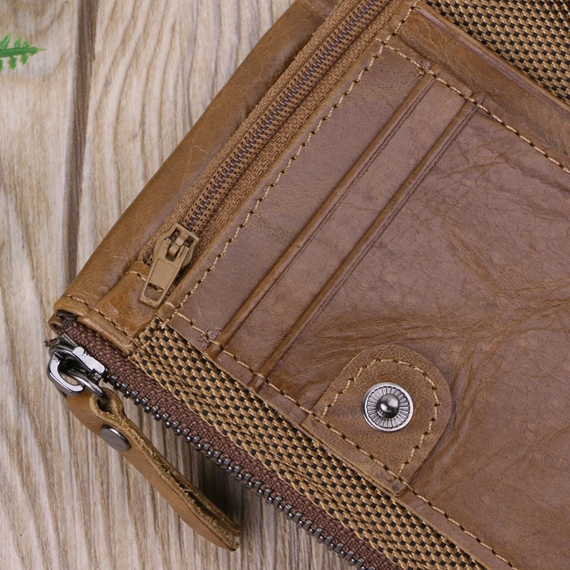 Men Genuine Leather Double Zipper Wallet Cowhide Bifold Coin Purse Card Holder J60D
Men Genuine Leather Double Zipper Wallet Cowhide Bifold Coin Purse Card Holder J60D