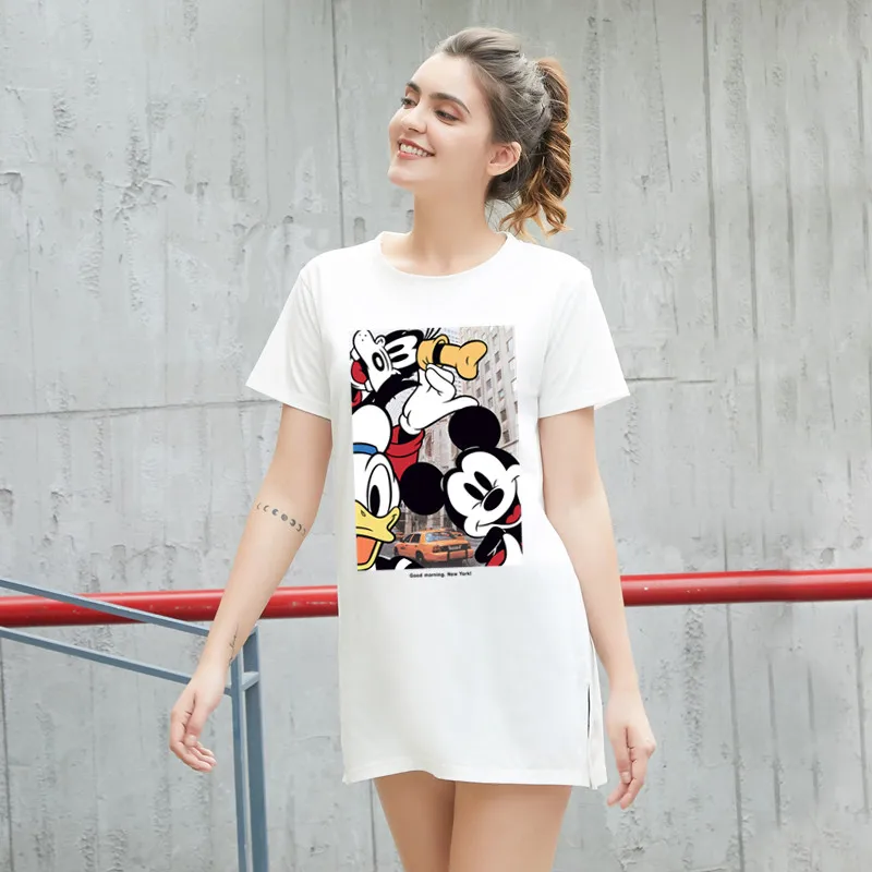 Disney Mickey Mouse T Shirt Women Short Sleeve O Neck Midi Goofy Tshirt 2021 Summer Tee Tops Streetwear Female Camisetas Mujer
Disney Mickey Mouse T Shirt Women Short Sleeve O Neck Midi Goofy Tshirt 2021 Summer Tee Tops Streetwear Female Camisetas Mujer