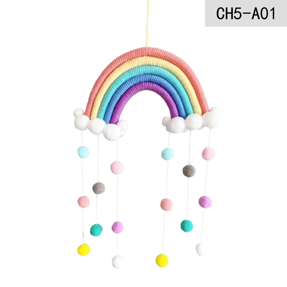 Ins Woven Rainbow Ball Pendant Children's Room Decoration Pendant Hand-woven Cloud Rainbow Pendant Wall Decoration Pendant
Ins Woven Rainbow Ball Pendant Children's Room Decoration Pendant Hand-woven Cloud Rainbow Pendant Wall Decoration Pendant