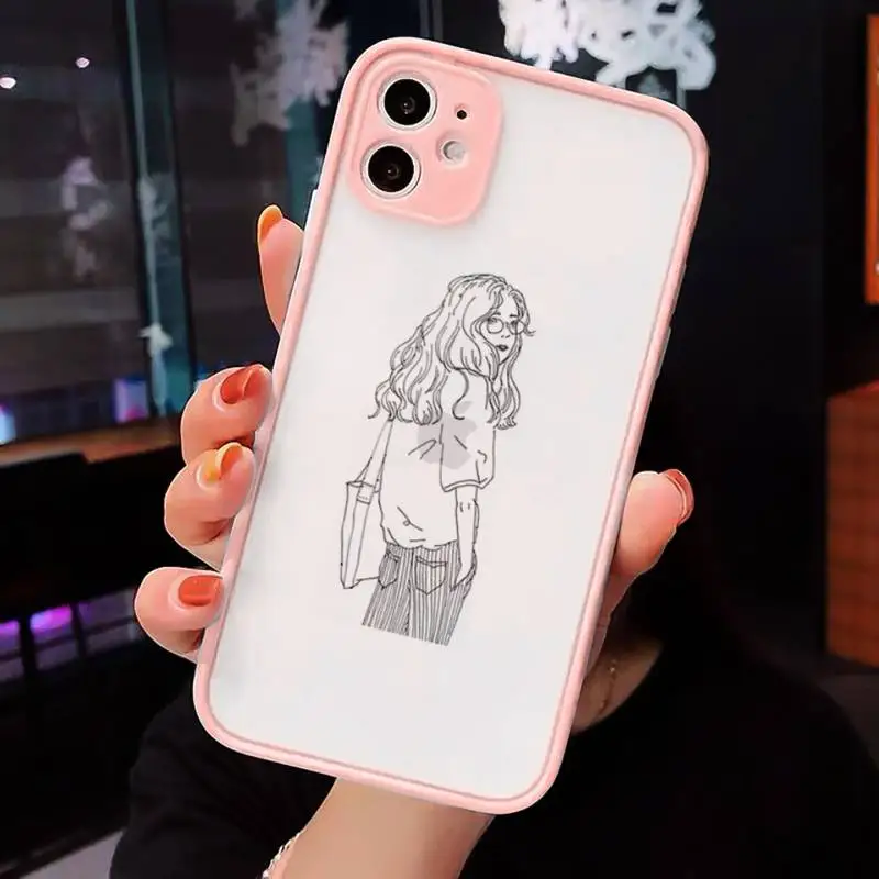 Abstract Art Lines candy color Phone Case For iPhone 12 11 Mini Pro XR XS Max 7 8 Plus X Matte transparent Pink Back Cover
Abstract Art Lines candy color Phone Case For iPhone 12 11 Mini Pro XR XS Max 7 8 Plus X Matte transparent Pink Back Cover