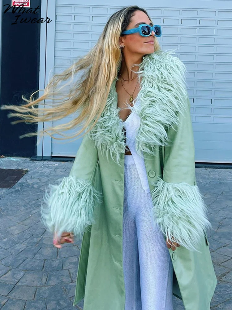 Женская однотонная ветровка Whatiwear из искусственной кожи с меховым воротником, модная хипстерская однобортная уличная одежда с длинным рука...
Женская однотонная ветровка Whatiwear из искусственной кожи с меховым воротником, модная хипстерская однобортная уличная одежда с длинным рука...