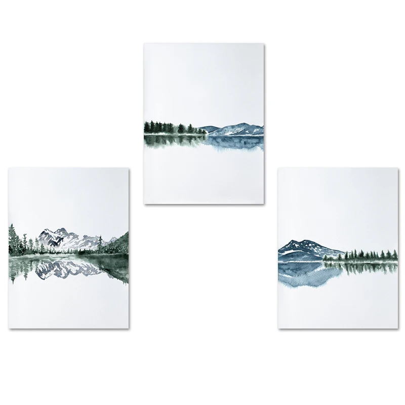 Scandinavian Watercolor Poster Nature Mountain Landscape Nordic Wall Art Canvas Print Painting Living Room Decoration Picture
Scandinavian Watercolor Poster Nature Mountain Landscape Nordic Wall Art Canvas Print Painting Living Room Decoration Picture