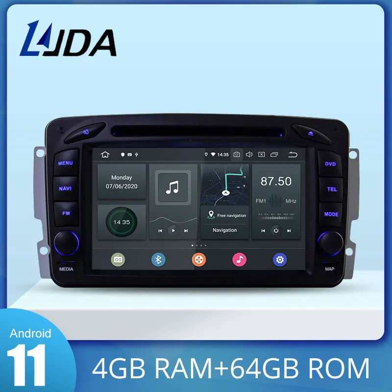 LJDA Android 10.0 Car DVD Player For Mercedes Benz CLK W209 W203 W463 W208 2 Din Car Radio Multimedia GPS Stereo 4g+64g dsp
LJDA Android 10.0 Car DVD Player For Mercedes Benz CLK W209 W203 W463 W208 2 Din Car Radio Multimedia GPS Stereo 4g+64g dsp