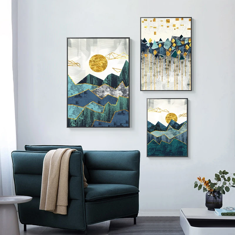Nordic Green Landscape Painting Sun Mountain Canvas Poster Prints Modern Abstract Paintings Wall Art Nature Pictures Decoration
Nordic Green Landscape Painting Sun Mountain Canvas Poster Prints Modern Abstract Paintings Wall Art Nature Pictures Decoration