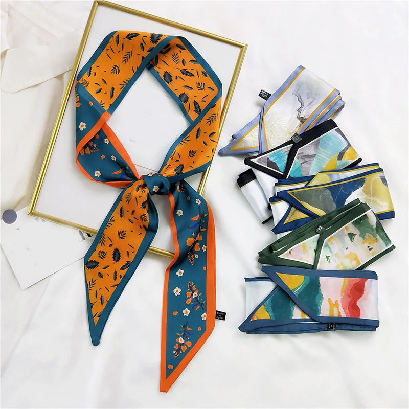 Korean Egelant Women Silk Scarf Turban Printing Fashion Hair Scarf French Headband Silk Scarf Small Long Ribbon Hair Accessories
Korean Egelant Women Silk Scarf Turban Printing Fashion Hair Scarf French Headband Silk Scarf Small Long Ribbon Hair Accessories