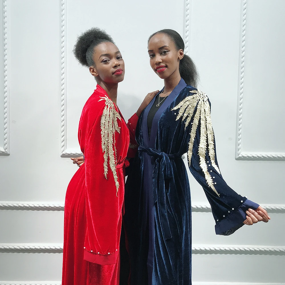 Velvet Kaftan Dubai Abaya Kimono Hijab Muslim Dress Women Islam Abayas Robe Musulman Caftan Marocain Turkish Islamic Clothing
Velvet Kaftan Dubai Abaya Kimono Hijab Muslim Dress Women Islam Abayas Robe Musulman Caftan Marocain Turkish Islamic Clothing