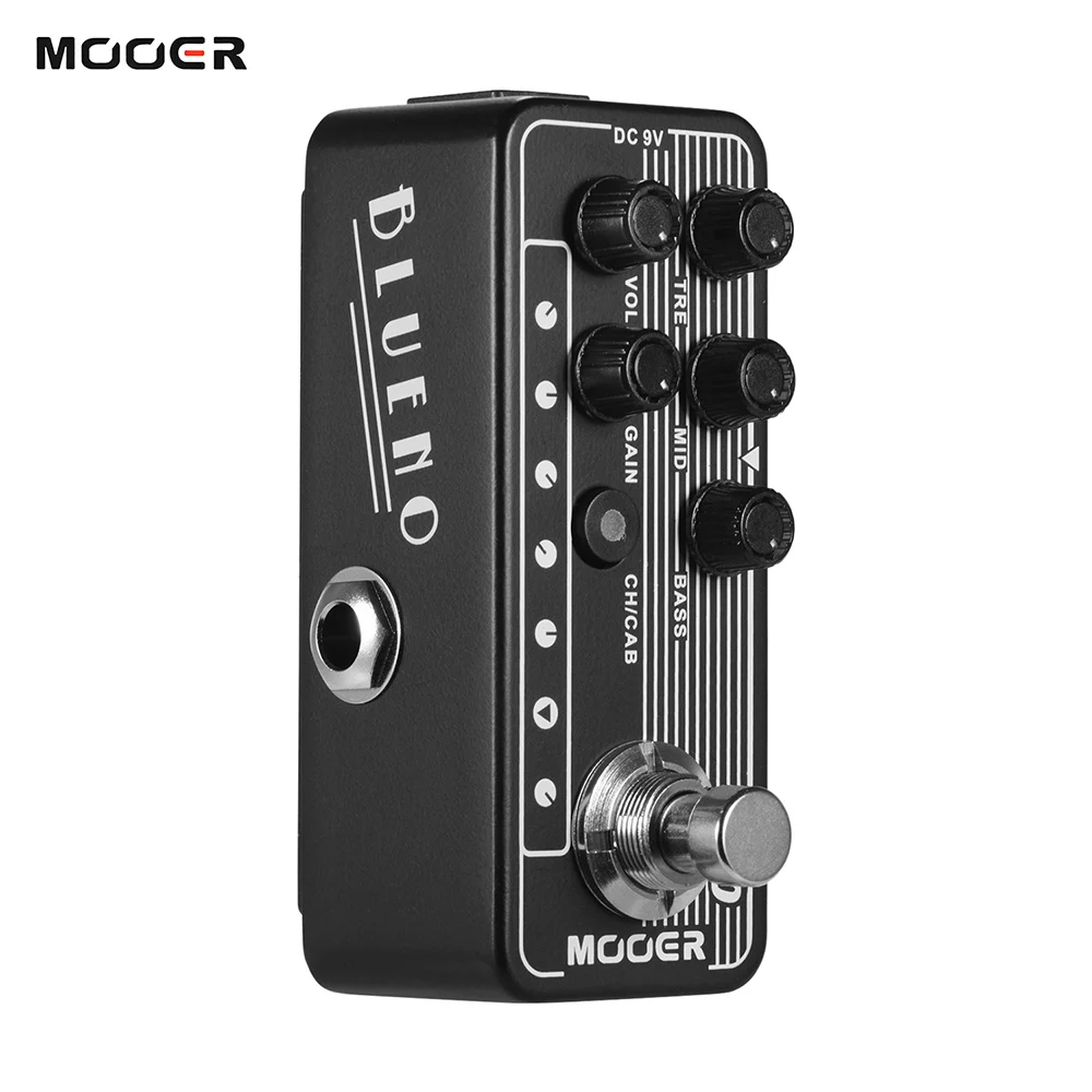 

MOOER 020 BLUENO Guitar Effect Pedal Cabinet Simulation Dual Channe Digital Preamp Speaker Cabinet Simulation