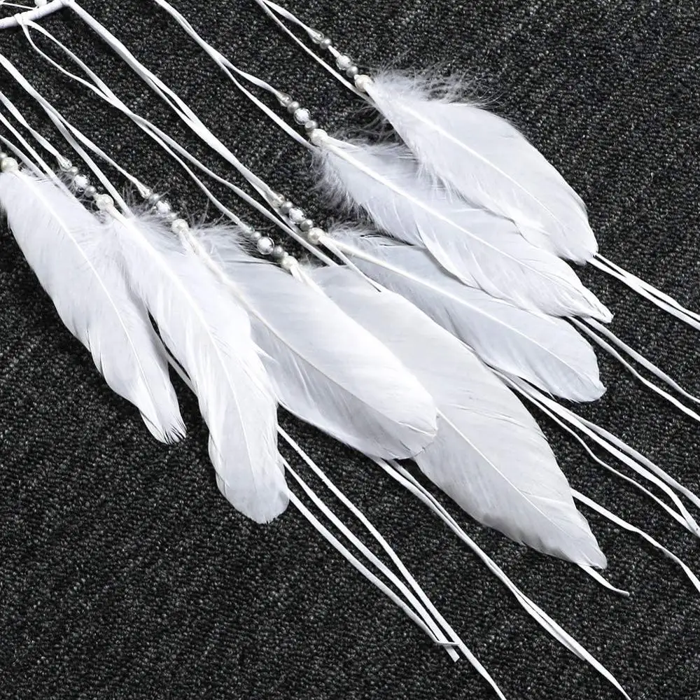 White Dream Catcher Handmade Moon Design with Feathers Dreamcatcher Wall Hanging Home Decoration Ornament Christmas Gifts
White Dream Catcher Handmade Moon Design with Feathers Dreamcatcher Wall Hanging Home Decoration Ornament Christmas Gifts