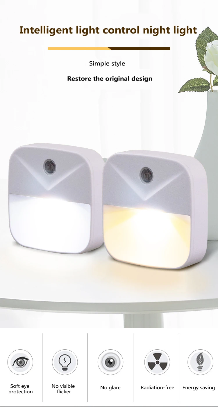 Intelligent Sensor Bedside Lamp New Strange Creative Gift LED Lamp Plug-in Energy-saving Light Control Night Light
Intelligent Sensor Bedside Lamp New Strange Creative Gift LED Lamp Plug-in Energy-saving Light Control Night Light