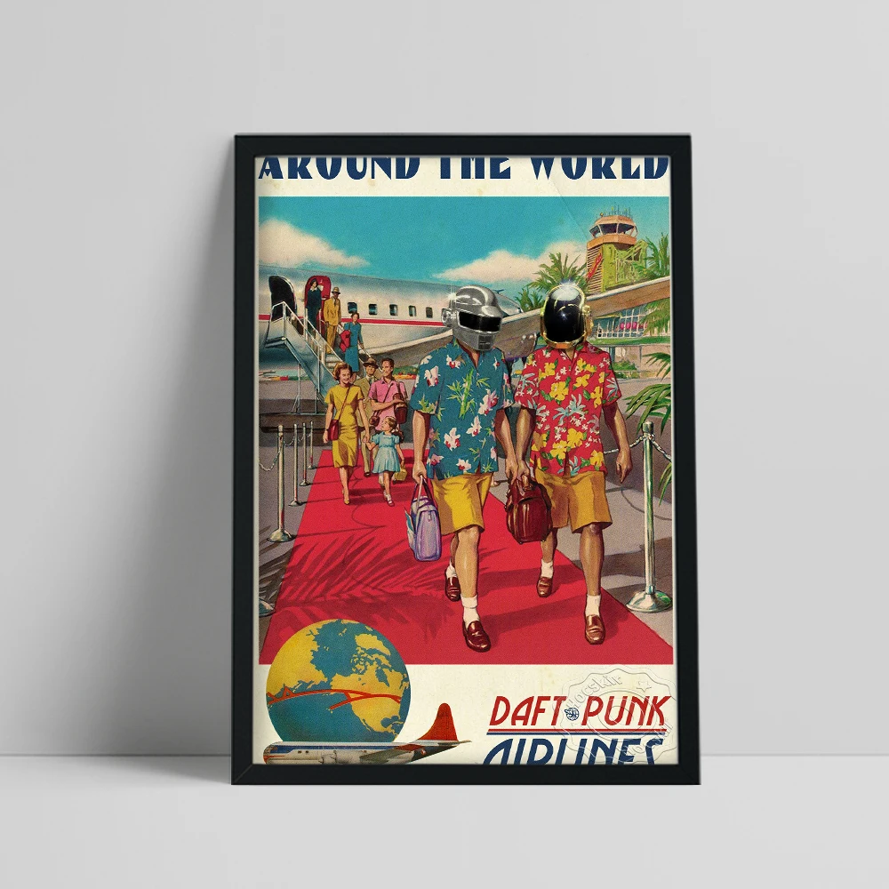 Daft Punk Around The World Portrait Music Poster, World Trave Art Print, Vintage Color Figure Still Life Wall Picture, Tour Gift
Daft Punk Around The World Portrait Music Poster, World Trave Art Print, Vintage Color Figure Still Life Wall Picture, Tour Gift