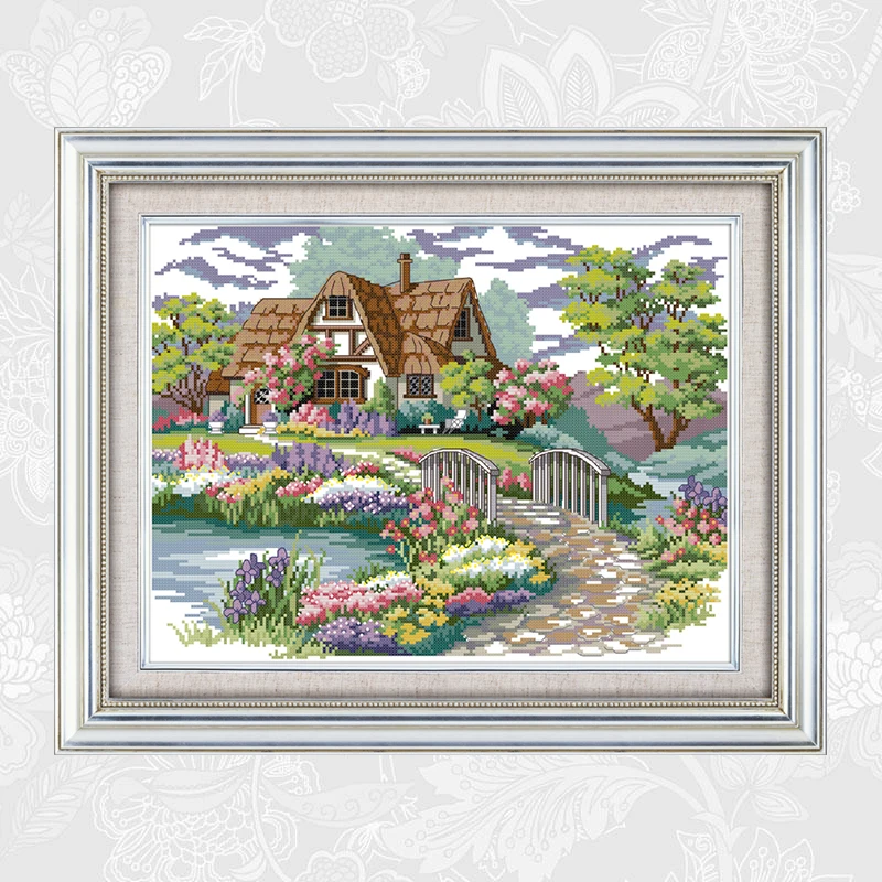 Joy Sunday Dream House Paintings Counted Printed on Canvas14CT 11CT Chinese Cross Stitch Needlework Sets Embroidery kits
Joy Sunday Dream House Paintings Counted Printed on Canvas14CT 11CT Chinese Cross Stitch Needlework Sets Embroidery kits
