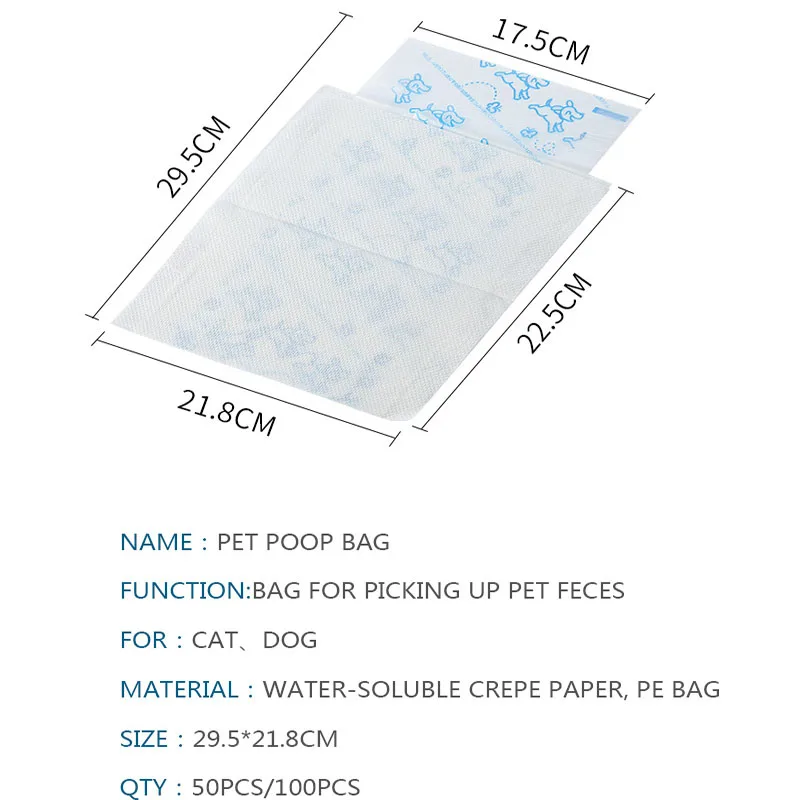100Pcs Thick Eco Friendly Pet Dog Poop Bag Biodegradable Non-Touch Cat Dog Poop Bag Biodegradable Dog Garbage Bag Pets Supplies 
100Pcs Thick Eco Friendly Pet Dog Poop Bag Biodegradable Non-Touch Cat Dog Poop Bag Biodegradable Dog Garbage Bag Pets Supplies