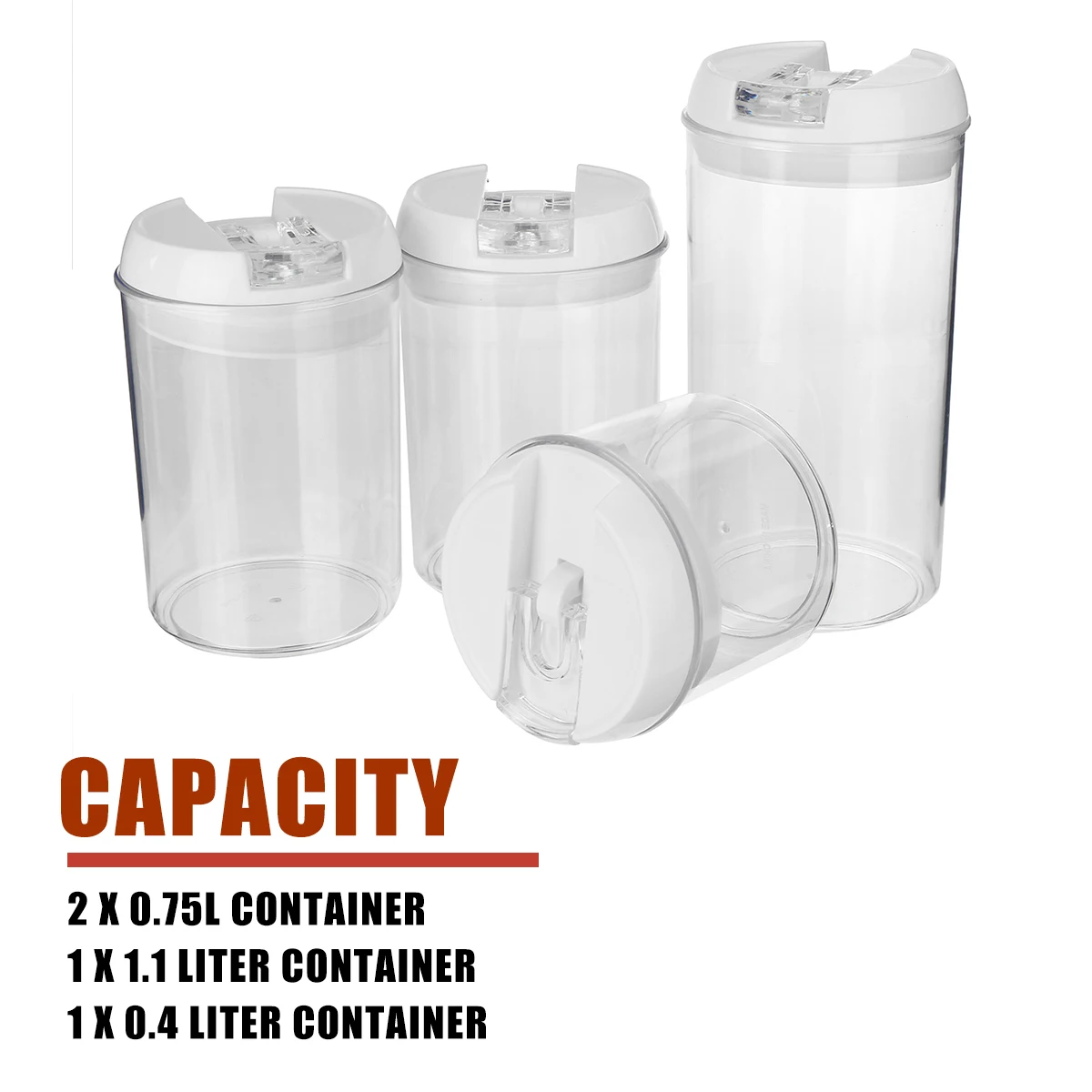 4PCS Food Storage Tank Purchase Food Storage Container Acrylic Kitchen Multigrain Jar Transparent Sealed Kitchen Jars
4PCS Food Storage Tank Purchase Food Storage Container Acrylic Kitchen Multigrain Jar Transparent Sealed Kitchen Jars