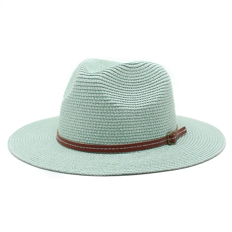 

Шляпа соломенная для мужчин и женщин, простая Панама с широкими полями, мягкая, с защитой от ультрафиолета, для пляжа, летняя
