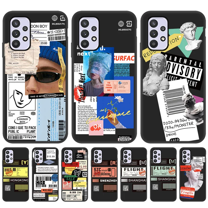 6.4" Silicon Cover For Samsung A32 Case Retro Label Popular Barcode Phone Cases For Smausng Galxay a32 A 32 4G A31 A30 A03S Case
6.4" Silicon Cover For Samsung A32 Case Retro Label Popular Barcode Phone Cases For Smausng Galxay a32 A 32 4G A31 A30 A03S Case