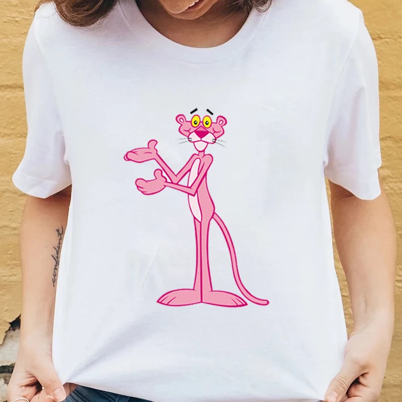 2021 Hot Sale Funny Pink Panther Animal Graphic Printed T Shirt Cute Cartoon Panther Casual Hipster Tops O-neck Cotton Anime Tee
2021 Hot Sale Funny Pink Panther Animal Graphic Printed T Shirt Cute Cartoon Panther Casual Hipster Tops O-neck Cotton Anime Tee