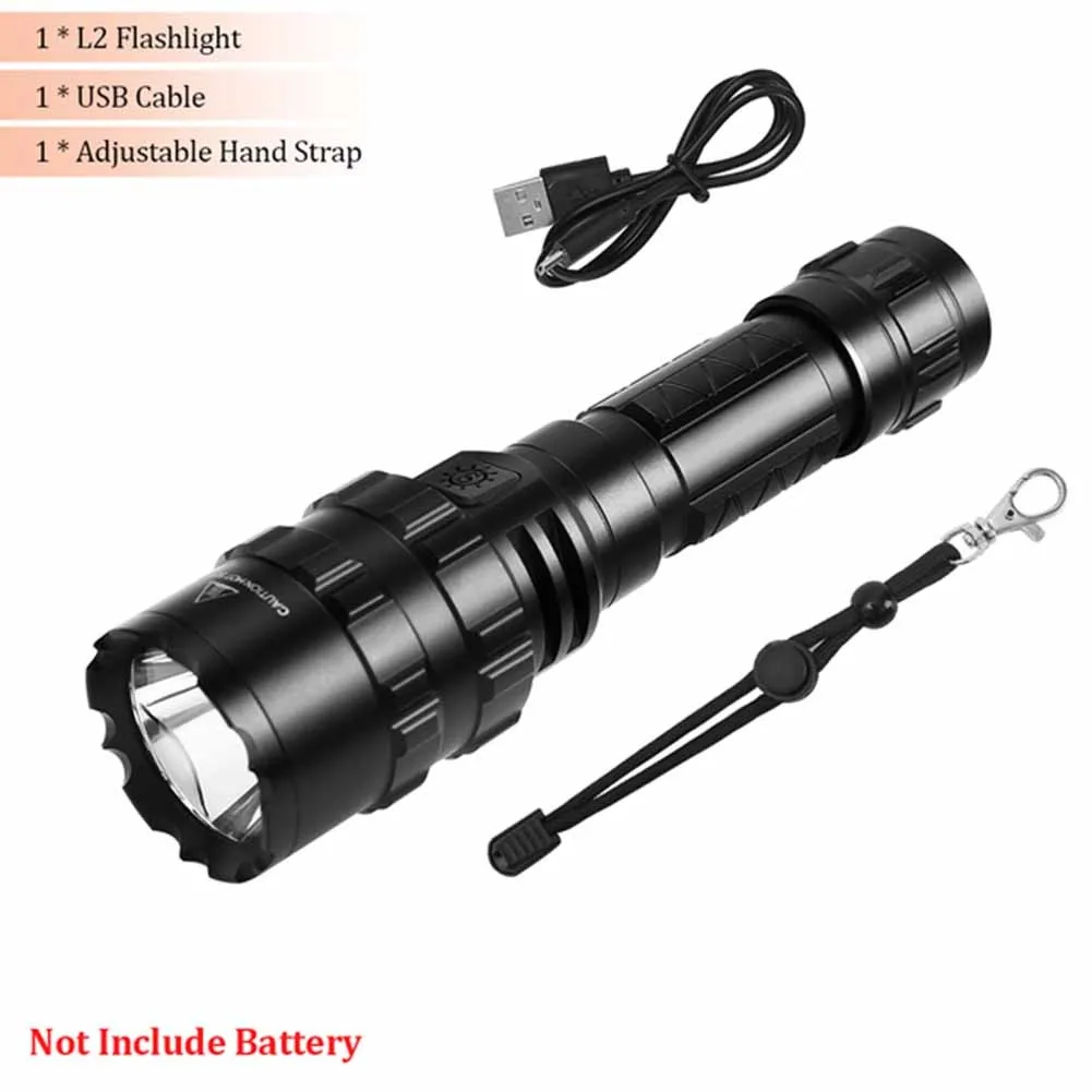 Multifunctional Hunting Fixed Focus Flashlight 1600 Lumen XML L2 LED IPX-6 Waterproof For Various Occasions Night Light Equip
Multifunctional Hunting Fixed Focus Flashlight 1600 Lumen XML L2 LED IPX-6 Waterproof For Various Occasions Night Light Equip