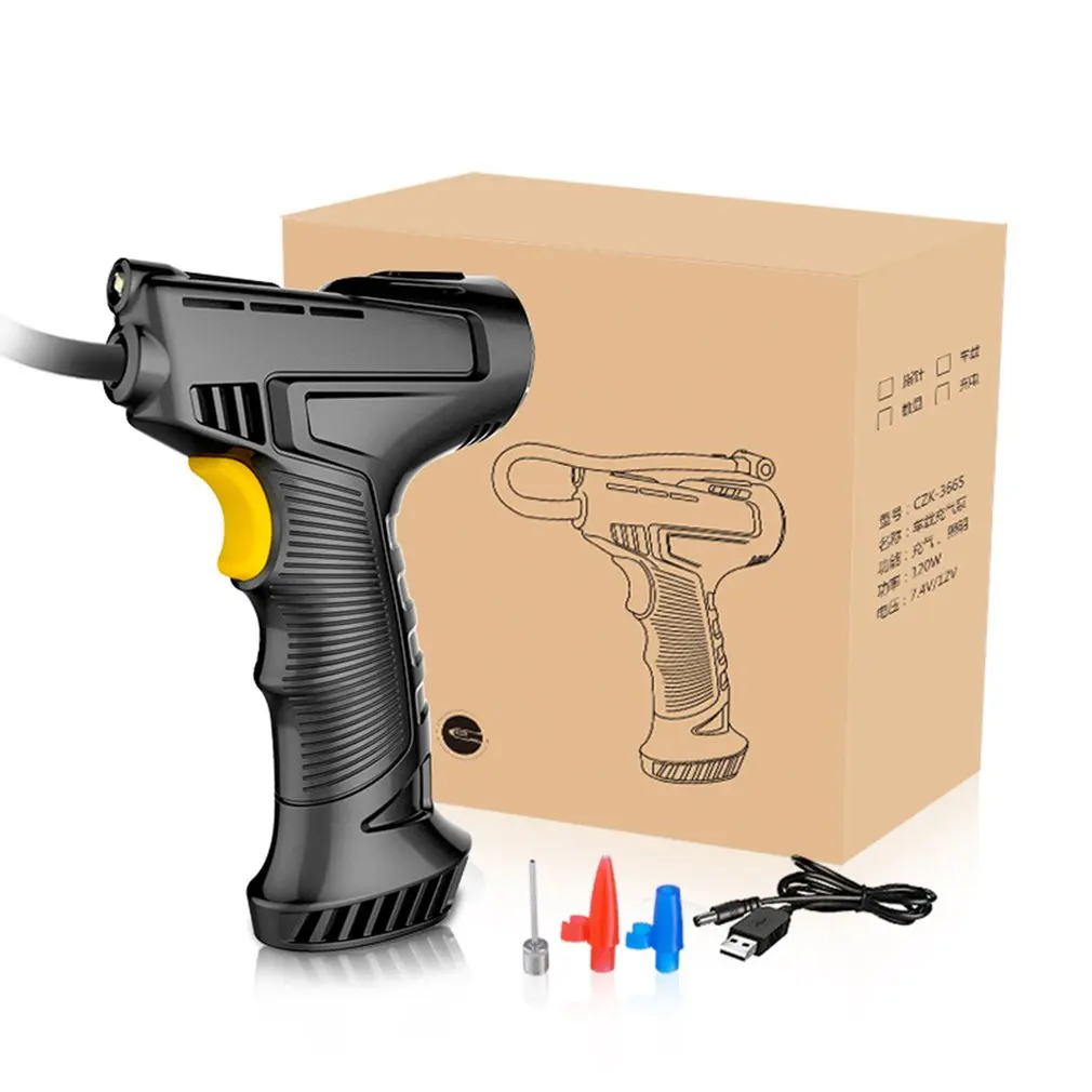 120W Rechargeable Air Compressor Cordless Inflatable Pump Portable Air Pump Car Tire Inflator Digital For Car Bicycle Balls
120W Rechargeable Air Compressor Cordless Inflatable Pump Portable Air Pump Car Tire Inflator Digital For Car Bicycle Balls