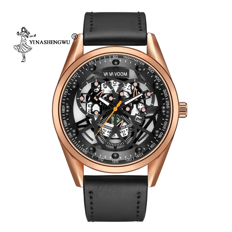 Men's Sports And Leisure Watches Top Brand Luxury Fashion Men's Leather Waterproof 30M Men's Mechanical Stainless Steel Watch
Men's Sports And Leisure Watches Top Brand Luxury Fashion Men's Leather Waterproof 30M Men's Mechanical Stainless Steel Watch