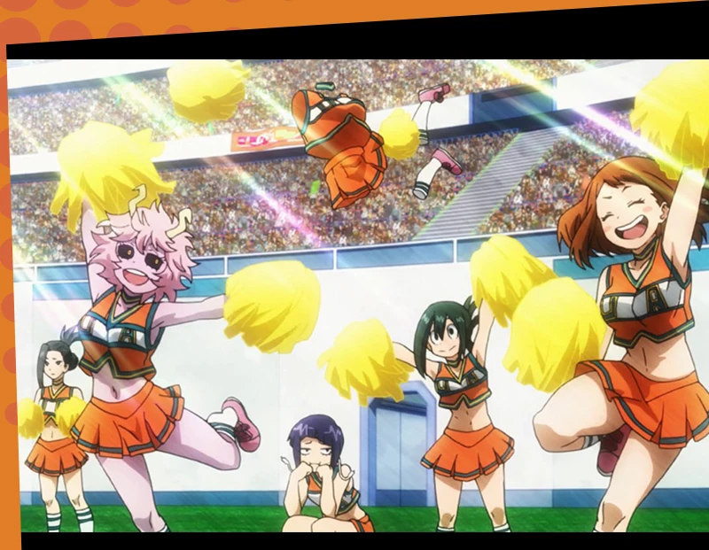 Boku no Hero Academia Cheerleader Asui Tsuyu Cosplay Costume
Boku no Hero Academia Cheerleader Asui Tsuyu Cosplay Costume