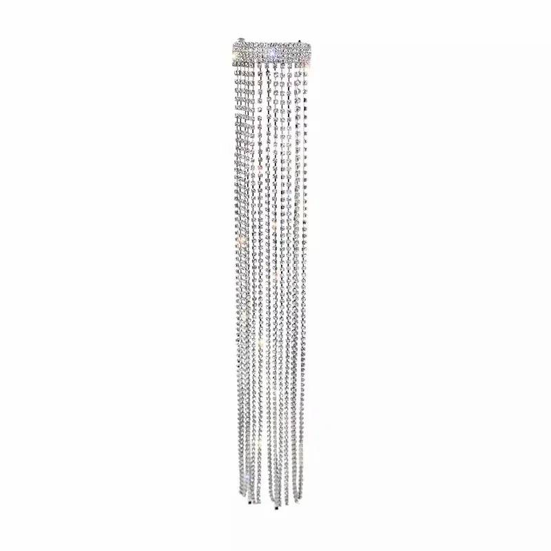 2021 New Same Style Hairpin Female Full Rhinestone Fringed Hair Accessories Headdress Spring Clip Ponytail Clip
2021 New Same Style Hairpin Female Full Rhinestone Fringed Hair Accessories Headdress Spring Clip Ponytail Clip