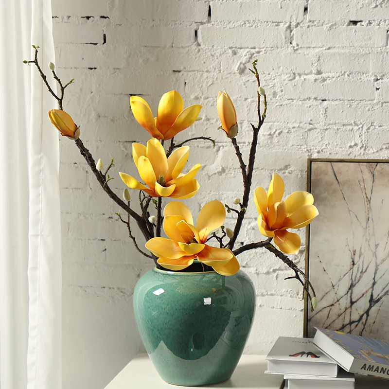 American ceramic dry vase retro creative flower arrangement decorative home accessories simple modern living room ornaments
American ceramic dry vase retro creative flower arrangement decorative home accessories simple modern living room ornaments