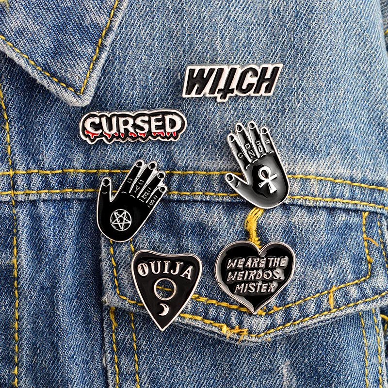 Witch Pins Moon Phases Witch Hand Magic Hat Weirdos Ouija Wicca Lapel Pin Badges Brooches Hard Enamel Pins
Witch Pins Moon Phases Witch Hand Magic Hat Weirdos Ouija Wicca Lapel Pin Badges Brooches Hard Enamel Pins