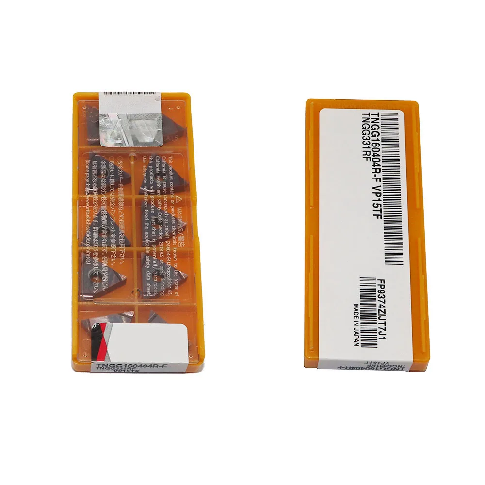 10PCS TNGG160404R-F VP15TF Carbide Inserts External Turning High Quality TNGG16 Blade CNC Lathe Tool Accessories
10PCS TNGG160404R-F VP15TF Carbide Inserts External Turning High Quality TNGG16 Blade CNC Lathe Tool Accessories