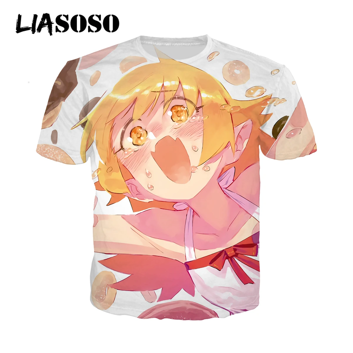 LIASOSO 3D Print Unisex Japan Monogatari Anime Cool Cute Girls Food Tshirt T-shirt O-neck Pullover Harajuku Casual Hip Hop Tops
LIASOSO 3D Print Unisex Japan Monogatari Anime Cool Cute Girls Food Tshirt T-shirt O-neck Pullover Harajuku Casual Hip Hop Tops