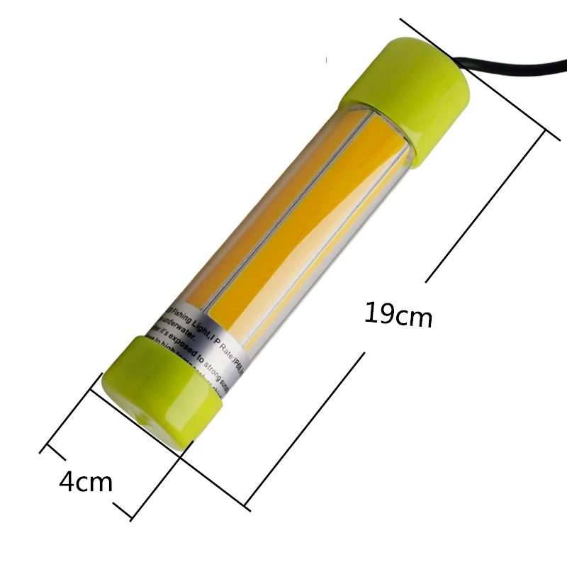 12v 24V 110v до 240v светодиодный 20 Вт COB ночной рыбацкая лодка глубоково погружения
