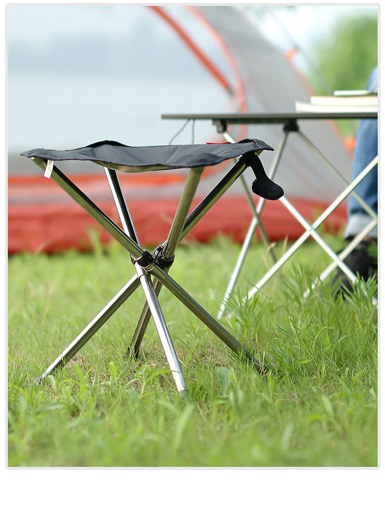 Outdoor retractable folding stool portable stainless steel fishing stool camping chair bench traveling horse
Outdoor retractable folding stool portable stainless steel fishing stool camping chair bench traveling horse