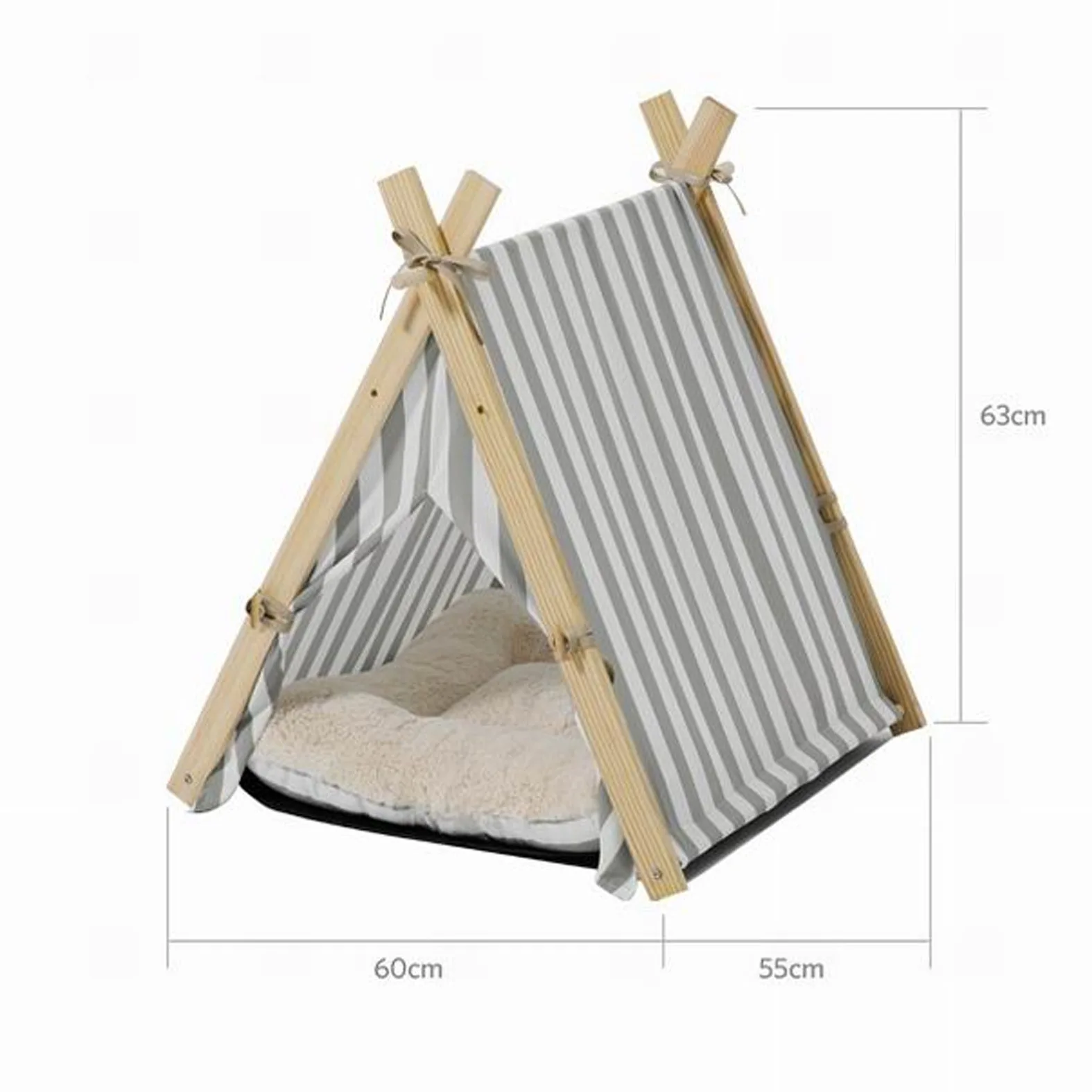 Portable Wood Pet Tent Dog House Cat House Washable Triangle Teepee Tent Outdoor Indoor Puppy Cat Travel Teepee Cave with Mat
Portable Wood Pet Tent Dog House Cat House Washable Triangle Teepee Tent Outdoor Indoor Puppy Cat Travel Teepee Cave with Mat