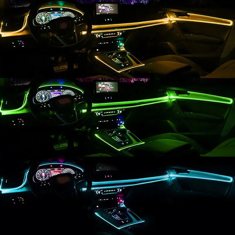 Interior Car Lights Music Sync Car LED Strip Lights Under Dash Lighting Kit Multi Color Neon Accent Light
Interior Car Lights Music Sync Car LED Strip Lights Under Dash Lighting Kit Multi Color Neon Accent Light