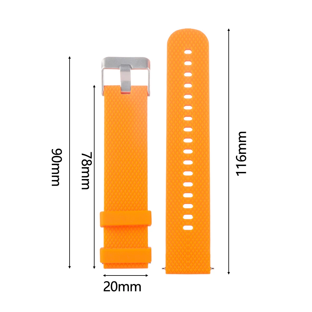 Classic Silicone Replacement Wristbands For Garmin Vivoactive 3 / Vivomove HR 20MM Soft Watch Band Strap For Huami Amazfit Bip 
Classic Silicone Replacement Wristbands For Garmin Vivoactive 3 / Vivomove HR 20MM Soft Watch Band Strap For Huami Amazfit Bip