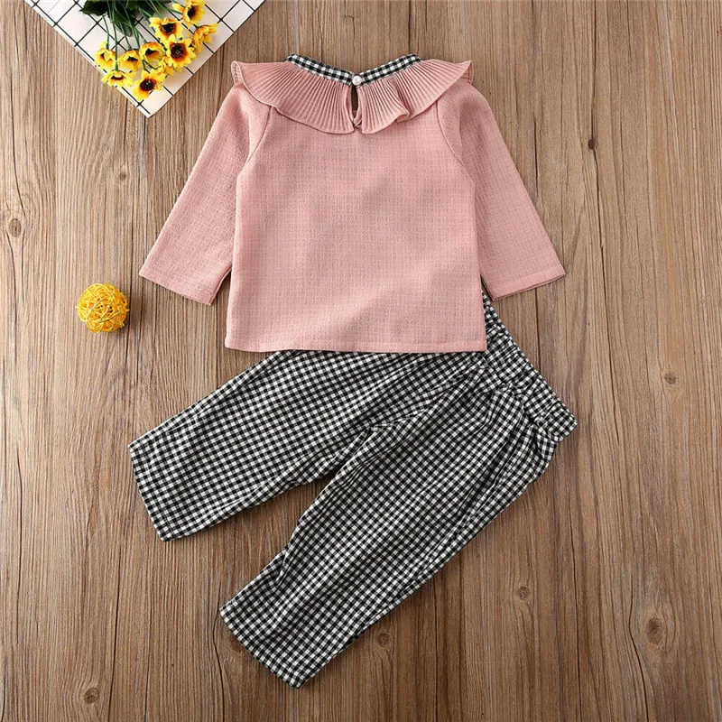 Emmababy Toddler Baby Girl Tracksuit Clothes Sets Pullover Ruffle Top T-shirt+Plaids Print Pants Outfits Autumn 1-6Y
Emmababy Toddler Baby Girl Tracksuit Clothes Sets Pullover Ruffle Top T-shirt+Plaids Print Pants Outfits Autumn 1-6Y