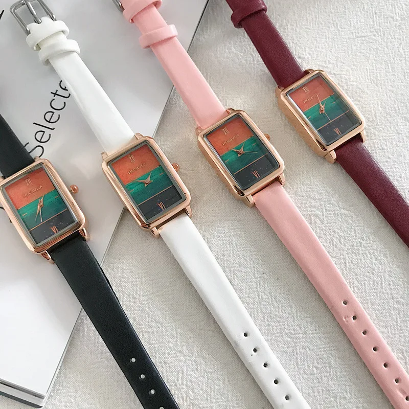Color Block Women Fashion Luxury Watches Rectangle Qualities Ladies Quartz Wristwatches Casual Roma Number Female Leather Watch
Color Block Women Fashion Luxury Watches Rectangle Qualities Ladies Quartz Wristwatches Casual Roma Number Female Leather Watch