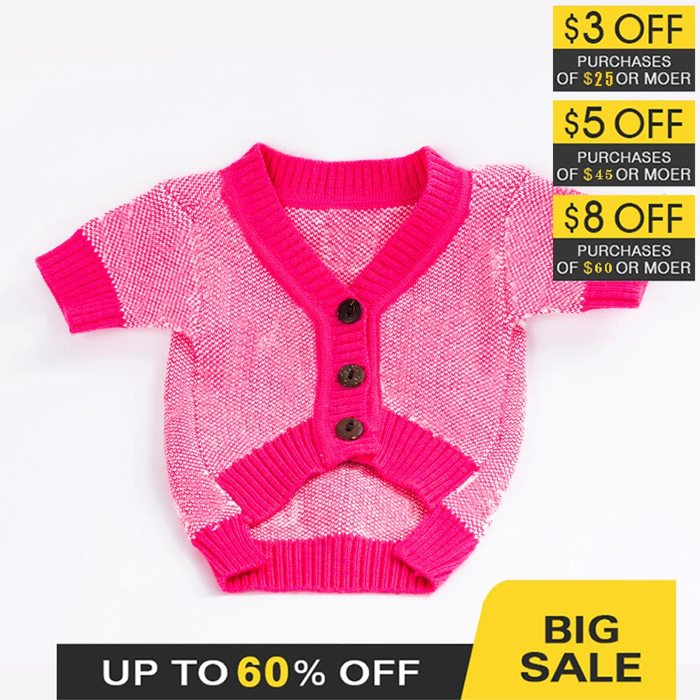 Dog Sweater Chiuhahua Luxury Dog Clothes Pet Coat Pink Bulldog Cat Clothes CW977 Christmas
Dog Sweater Chiuhahua Luxury Dog Clothes Pet Coat Pink Bulldog Cat Clothes CW977 Christmas