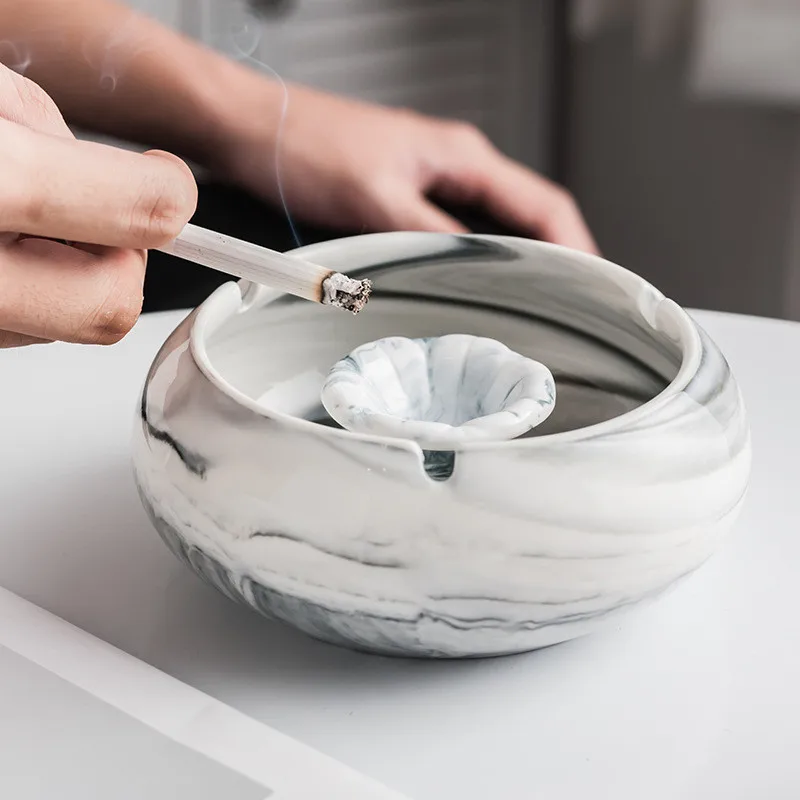 Ashtrays Are Suitable For Living Room Offices Ceramic Marbled Nordic Wind Ash Tray Cigarette Tray Smoke Cup Circular Holder
Ashtrays Are Suitable For Living Room Offices Ceramic Marbled Nordic Wind Ash Tray Cigarette Tray Smoke Cup Circular Holder