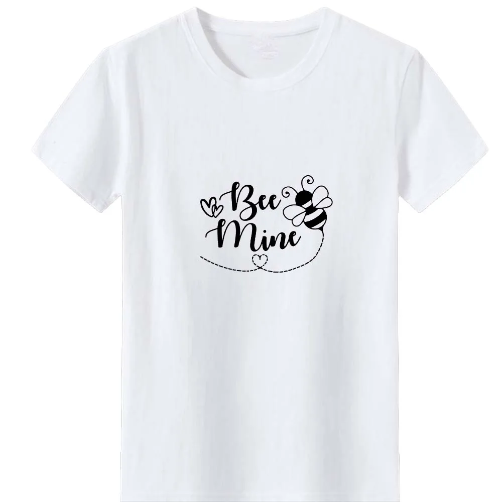 Bee Mine Pattern Print T Shirt Women Summer Fashion Short Sleeve Tshirt Women O-neck Camiseta Mujer White Tee Shirt Femme Tops
Bee Mine Pattern Print T Shirt Women Summer Fashion Short Sleeve Tshirt Women O-neck Camiseta Mujer White Tee Shirt Femme Tops